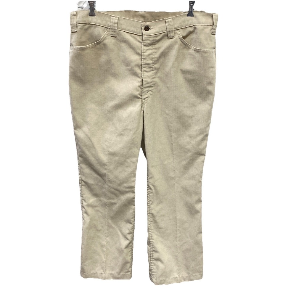 Vintage‎ Levi's Black Tab Corduroy Pants 38 x 27 Gentleman's Jeans Beige Mens